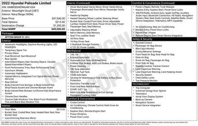 2022 Hyundai PALISADE Limited