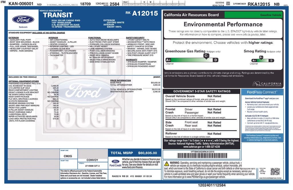 2024 Ford Transit Base