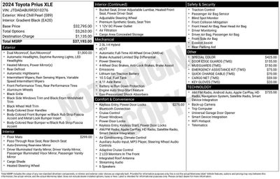 2024 Toyota PRIUS XLE