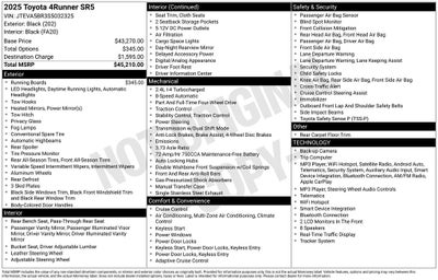 2025 Toyota 4Runner SR5