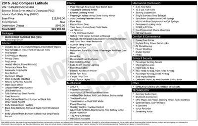 2016 Jeep Compass Latitude