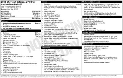 2016 Chevrolet Colorado Z71