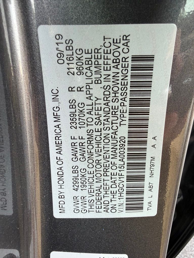 2020 Honda Accord LX
