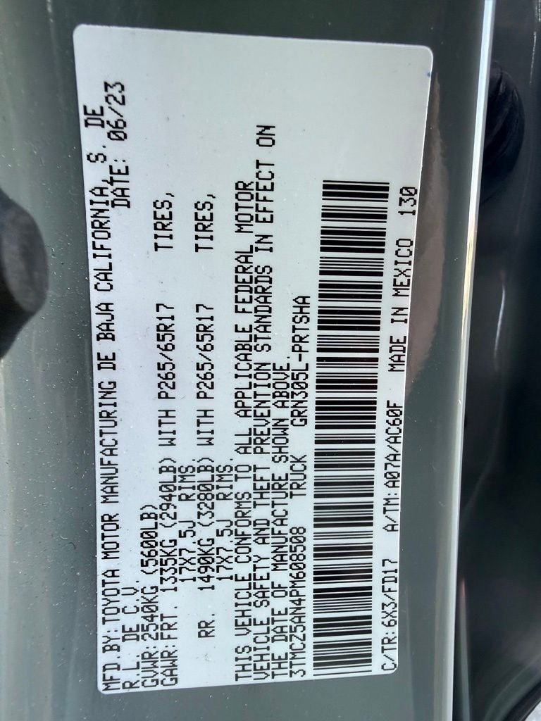 2023 Toyota Tacoma TRD Sport V6