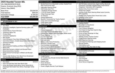 2025 Hyundai TUCSON SEL