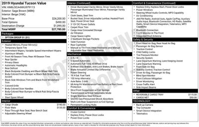 2019 Hyundai TUCSON Value