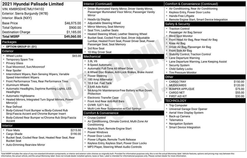 2021 Hyundai PALISADE Limited