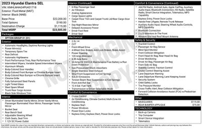 2023 Hyundai ELANTRA SEL