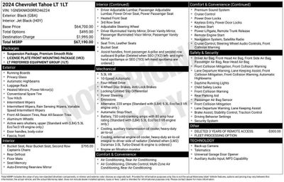2024 Chevrolet Tahoe LT