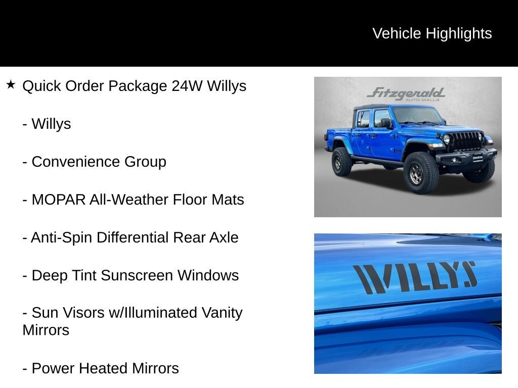 2021 Jeep Gladiator Willys