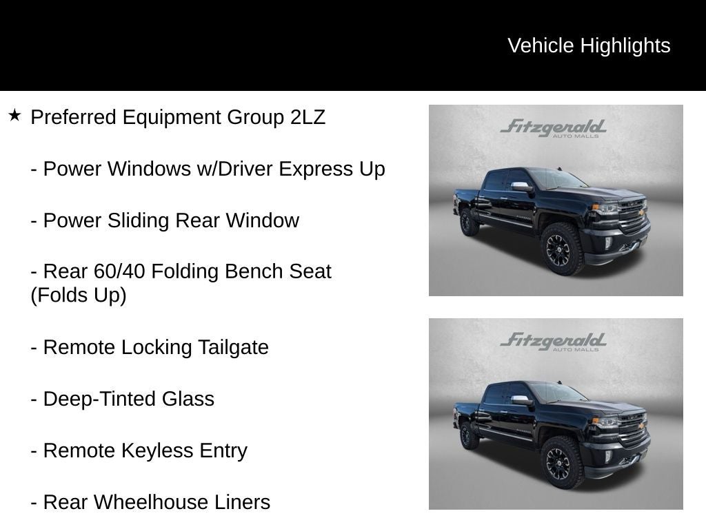2016 Chevrolet Silverado 1500 LTZ 2LZ