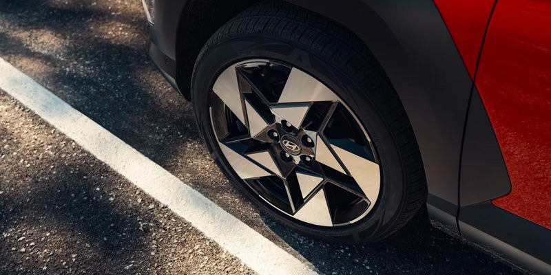 Hyundai Kona wheel close-up